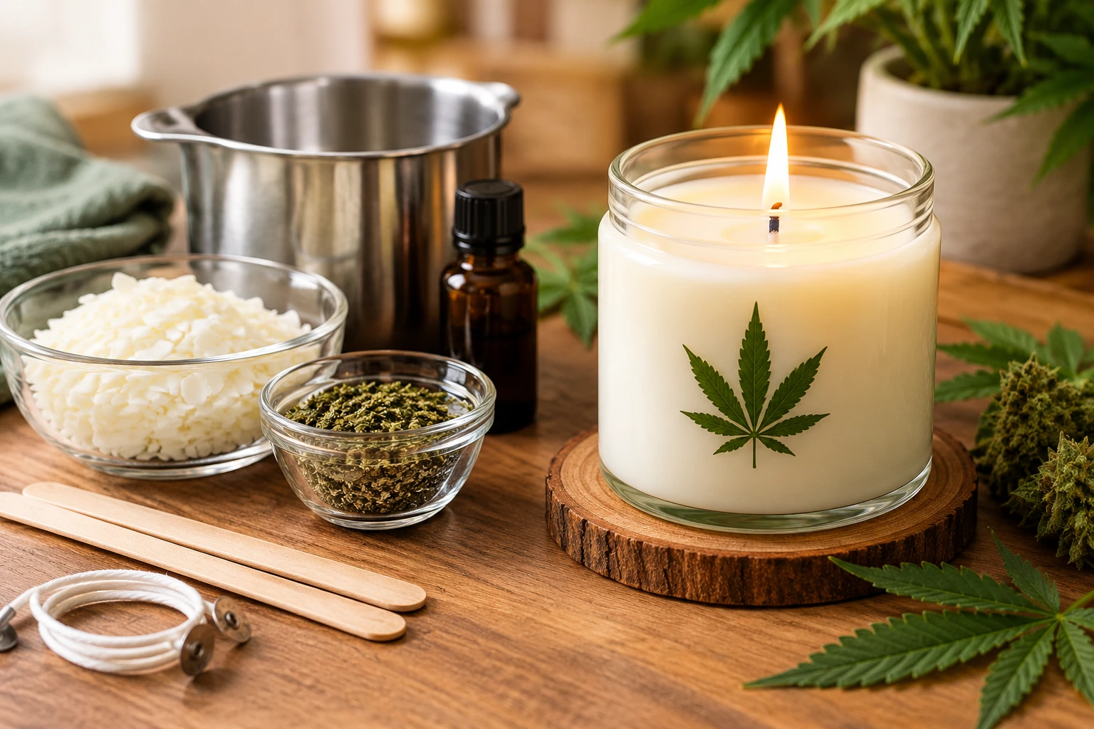 How to Make a Cannabis Candle